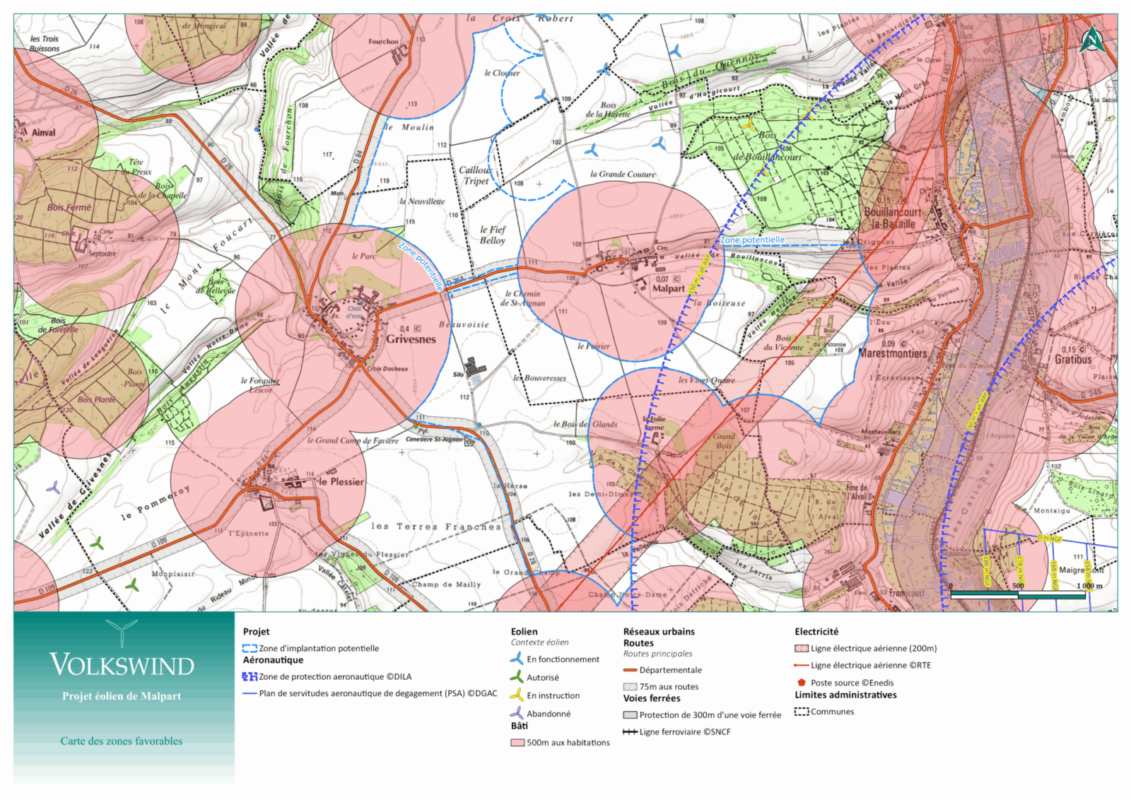 carte des contraintes