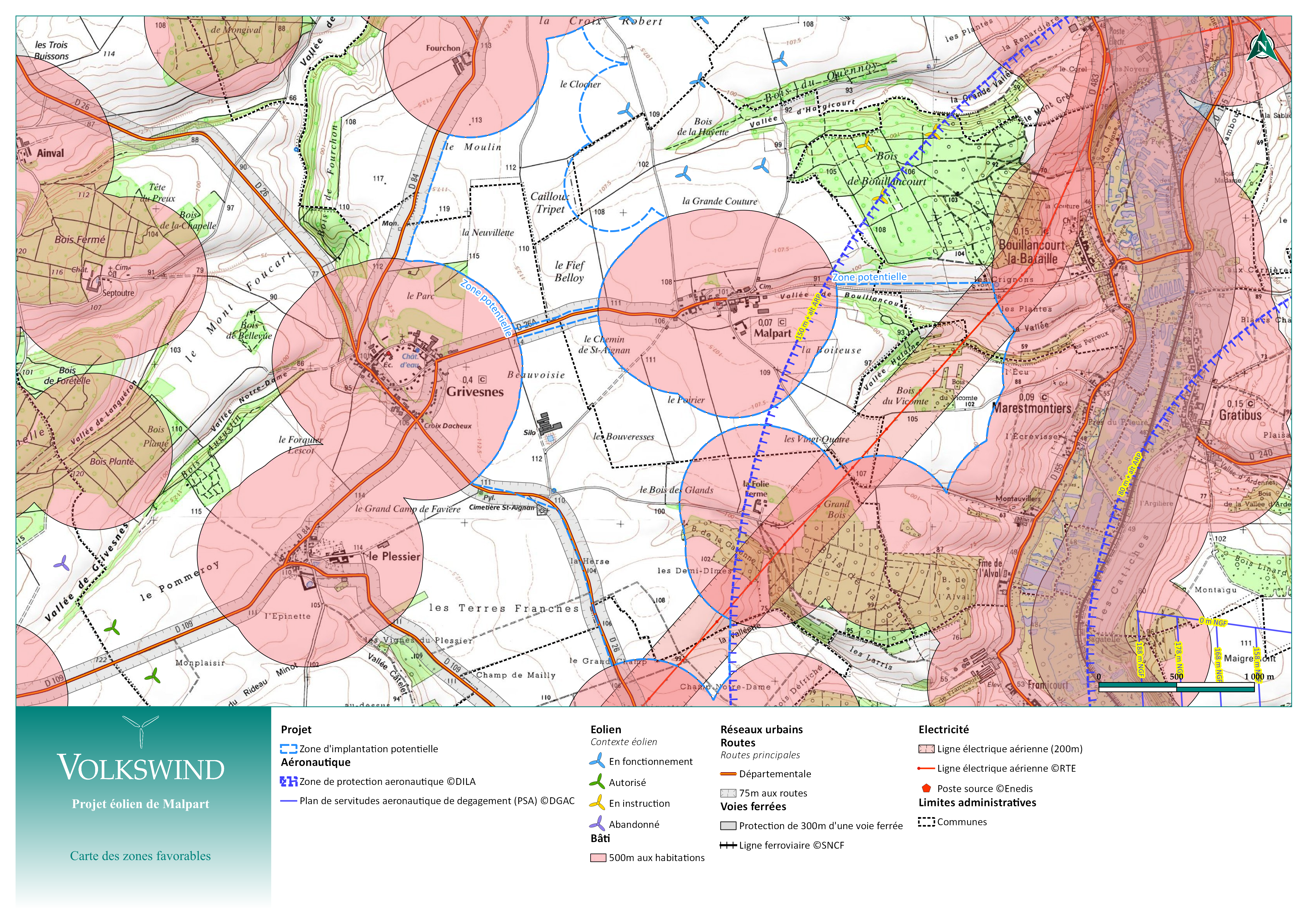 carte des contraintes
